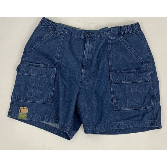 Savane Outdoor Khakis Hiking Short Men's 42 Light Wash Denim Cargo Lot of 2 - Picture 2 of 8